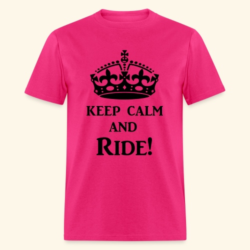 keep calm ride blk - Men's T-Shirt