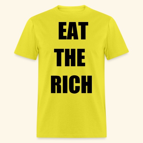 eat the rich blk - Men's T-Shirt