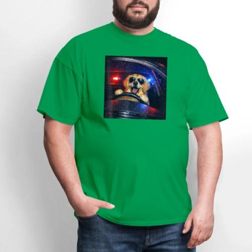 Funny Police Golden Retriever Meme Tee - Men's T-Shirt