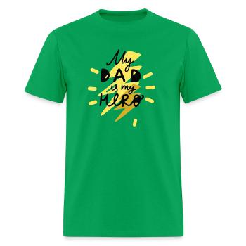 dad is hero - Men's T-Shirt - bright green - Front - Jose (178cm)