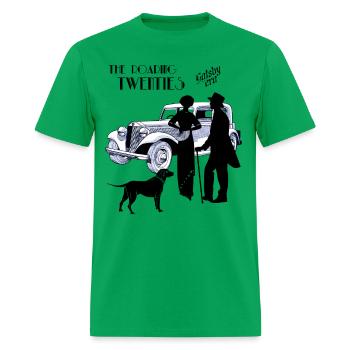 Roaring 20s Gatsby Era - Men's T-Shirt - bright green - Front - Jose (178cm)