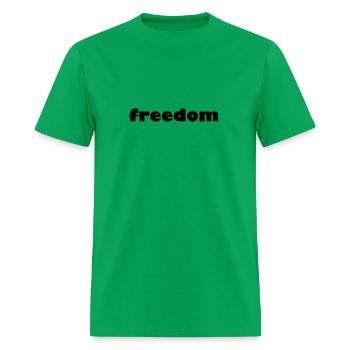 freedom - Men's T-Shirt - bright green - Front - Jose (178cm)