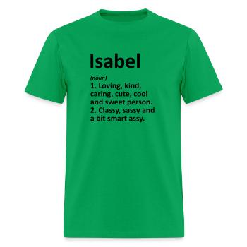 Isabel Definition Personalized Name - Men's T-Shirt - bright green - Front - Jose (178cm)