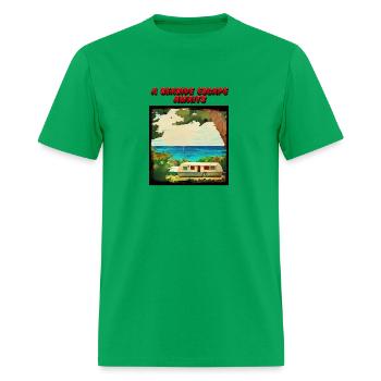 A seaside escape awaits - Men's T-Shirt - bright green - Front - Jose (178cm)