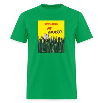 eating grass - Men's T-Shirt - bright green - Front - Jose (178cm)