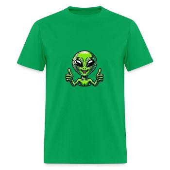 Alien Funny - Men's T-Shirt - bright green - Front - Jose (178cm)