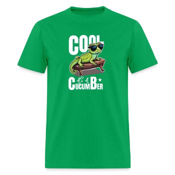 COOL AS A CUCUMBER - CUCUMBER LOVERS - Men's T-Shirt - bright green - Front - Jose (178cm)