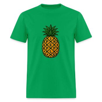 The "PINEAPPLE" pineapple - Men's T-Shirt - bright green - Front - Jose (178cm)