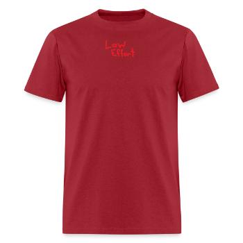 Low Effort Red - Men's T-Shirt - true red - Front - Jose (178cm)