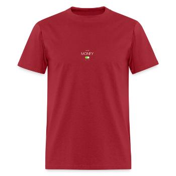 T shirt message travail simple ACTIVER MODE MONEY - Men's T-Shirt - true red - Front - Jose (178cm)