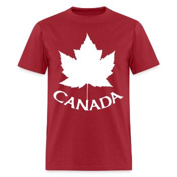 Canada Souvenir Shirts Canada Maple Leaf Gifts - Men's T-Shirt - true red - Front - Jose (178cm)