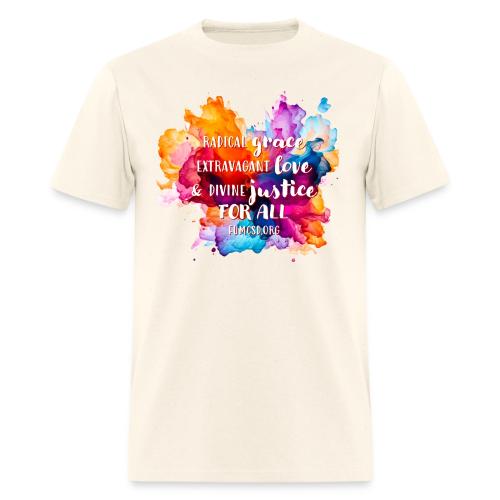 Grace Love Justice Color Splash - Men's T-Shirt