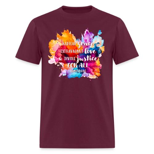 Grace Love Justice Color Splash - Men's T-Shirt