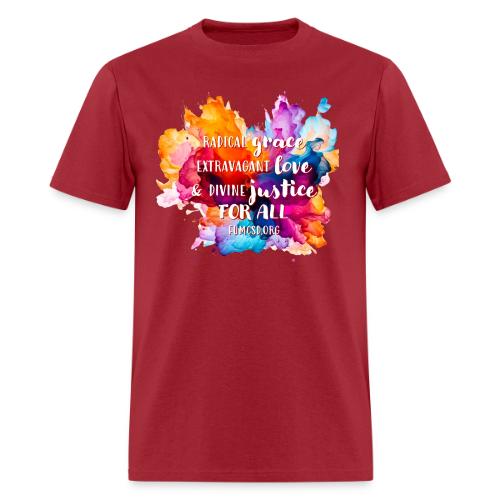 Grace Love Justice Color Splash - Men's T-Shirt