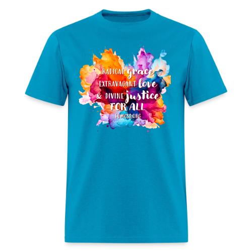 Grace Love Justice Color Splash - Men's T-Shirt