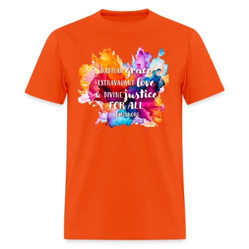 Grace Love Justice Color Splash - Men's T-Shirt