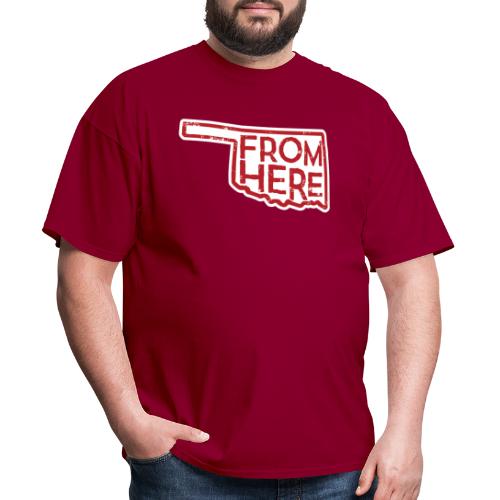 From Here Oklacrimson - Men's T-Shirt