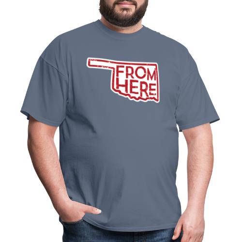 From Here Oklacrimson - Men's T-Shirt