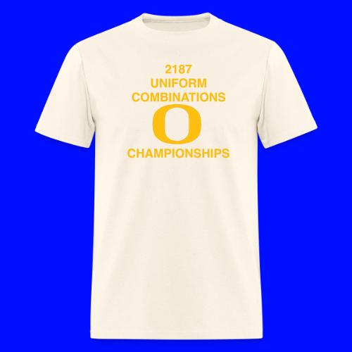2187 UNIFORM COMBINATIONS O CHAMPIONSHIPS - Men's T-Shirt