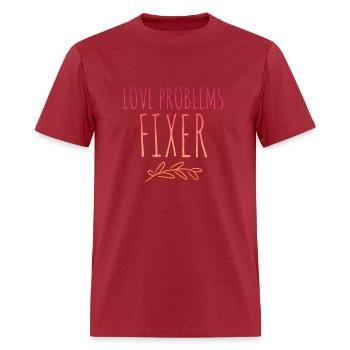 Love Problem Fixer - Men's T-Shirt - true red - Front - Jose (178cm)