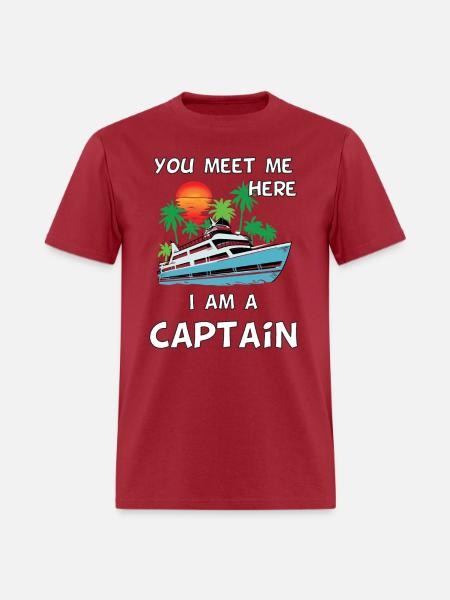 Captain Boat yacht - Men's T-Shirt - true red