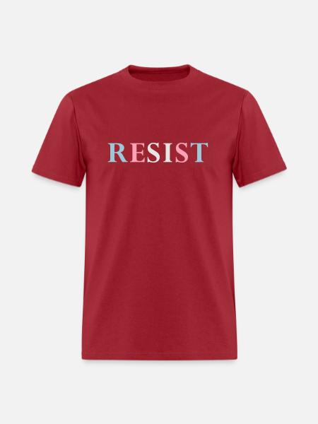 RESIST - Trans Trans - Men's T-Shirt - true red