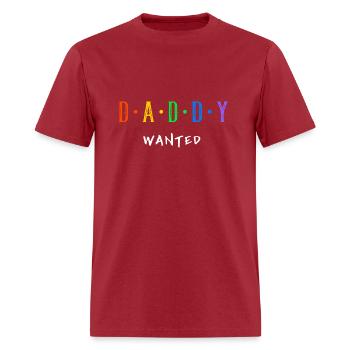 Daddy Wanted - Men's T-Shirt - true red - Front - Jose (178cm)