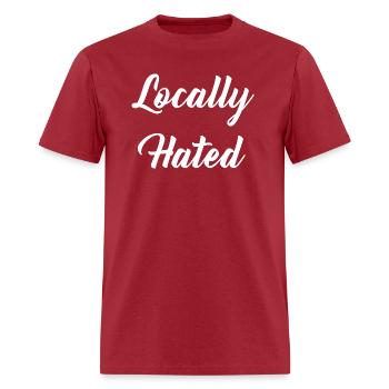 Locally Hated - Men's T-Shirt - true red - Front - Jose (178cm)