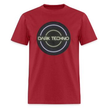 DARK TECHNO MUSIC - Men's T-Shirt - true red - Front - Jose (178cm)
