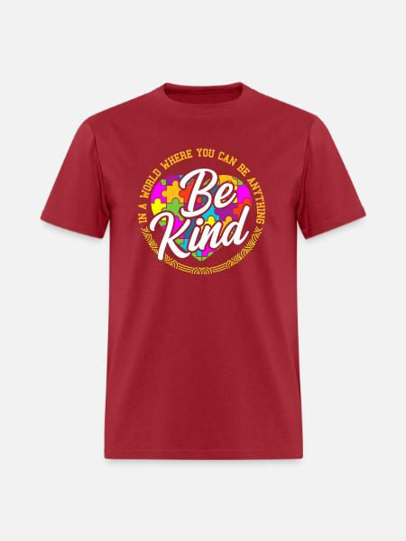 Be Anything Be Kind Flower - Men's T-Shirt - true red
