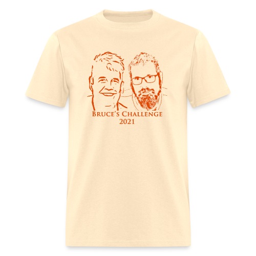 Bruces Challenge Orange Clear 2021 - Men's T-Shirt