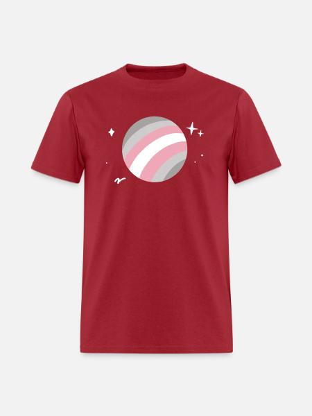 Demigirl Planet LGBTQ - Men's T-Shirt - true red