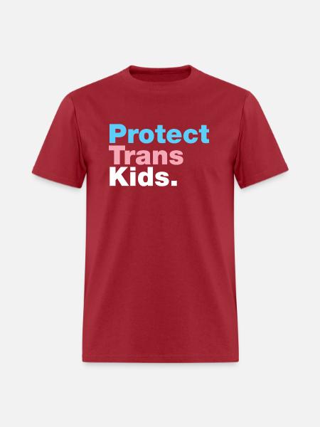 Protect Trans Kids - Men's T-Shirt - true red