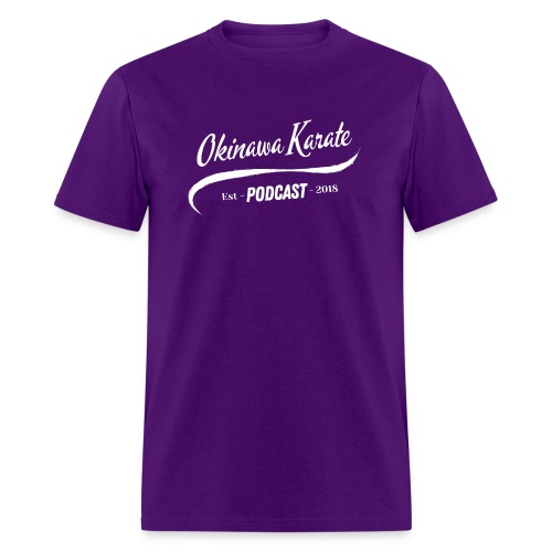 Okinawa Karate Podcast White Print - Men's T-Shirt