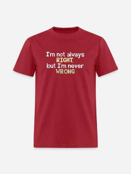 Never Wrong - Men's T-Shirt - true red