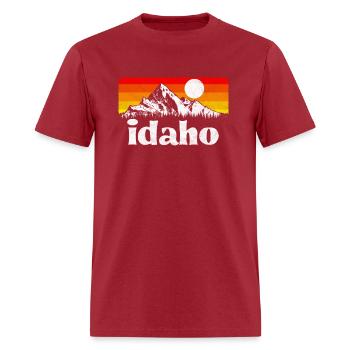 State Of Idaho Distressed - Men's T-Shirt - true red - Front - Jose (178cm)