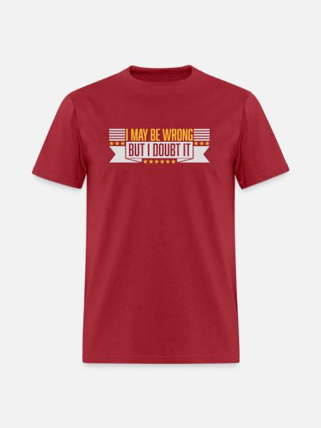 I may be wrong - Men's T-Shirt - true red