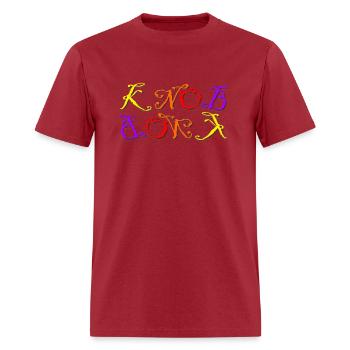 Knob Bonk Signature Design - Men's T-Shirt - true red - Front - Jose (178cm)