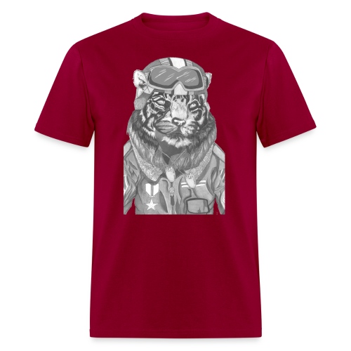 Tiger Pilot by Sam Kidlet - Men's T-Shirt