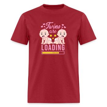 Twins Are Loading Mama Gets Twins Loading Twins - Men's T-Shirt - true red - Front - Jose (178cm)