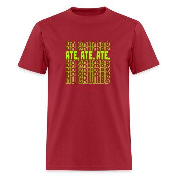 Green Ate No Crumbs Green Color - Men's T-Shirt - true red - Front - Jose (178cm)