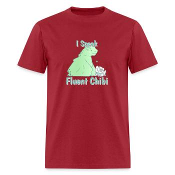 I Speak Fluent Chibi Chibi Drawing - Men's T-Shirt - true red - Front - Jose (178cm)