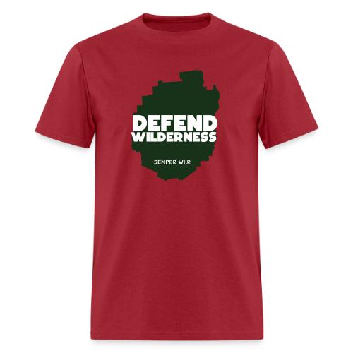 Semper Wild Defend Wilderness Park Silhouette - Men's T-Shirt