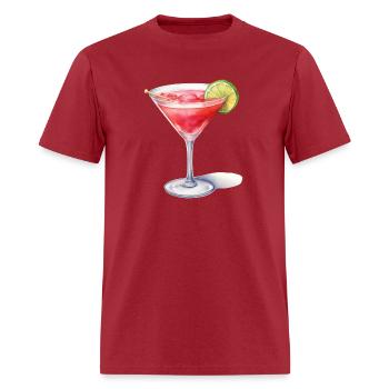 Martini Cocktail - Men's T-Shirt - true red - Front - Jose (178cm)