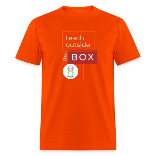 Teach Outside the Box homeschool 3000 3000 px - Men's T-Shirt