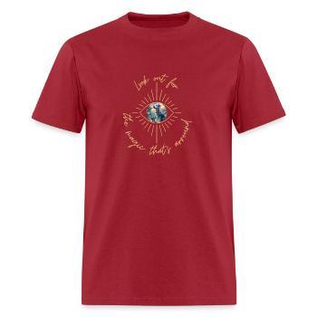 Mystical Doggy - Men's T-Shirt - true red - Front - Jose (178cm)
