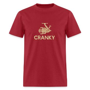 Crankbait Fishing Lure - Cranky Funny Gift Ideas F - Men's T-Shirt - true red - Front - Jose (178cm)