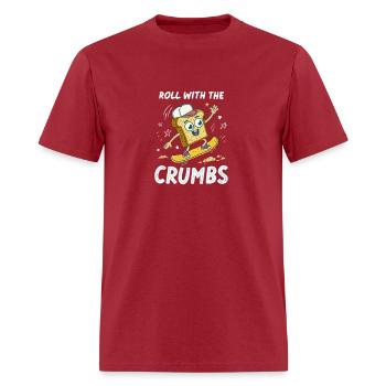 roll with the crumbs cartoon - Men's T-Shirt - true red - Front - Jose (178cm)