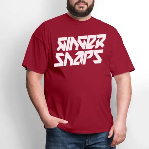Ginger Snap5 logo (two lines white) - Men's T-Shirt