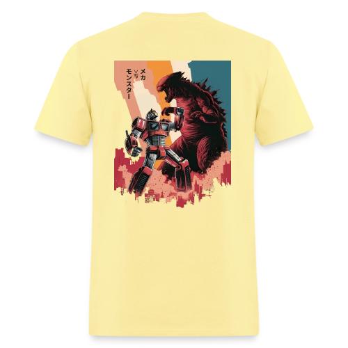 Steel vs Scales: Mecha vs Monster Battle Design - Men's T-Shirt